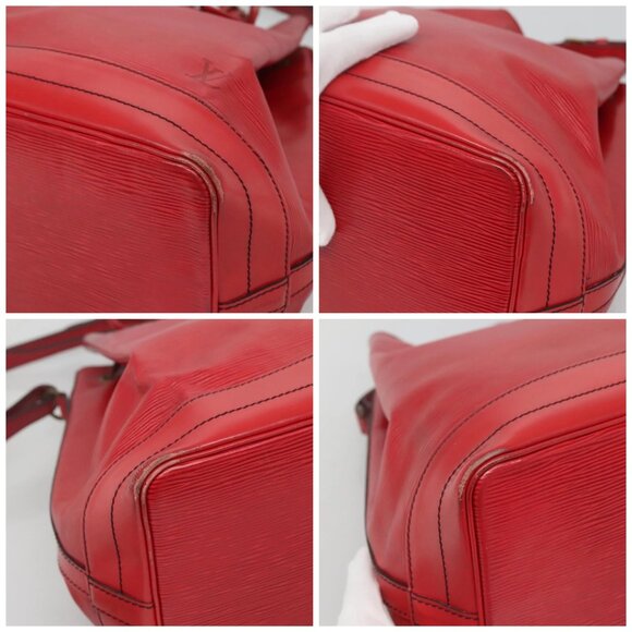 LOUIS VUITTON Epi Noe Shoulder Bag Red M44007 LV Auth 127203 - Picture 14 of 16